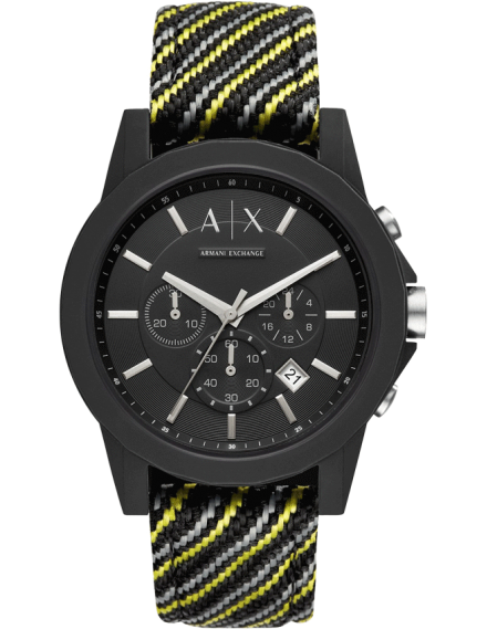 Armani Exchange Men's | Blue Chronograph Dial | Blue Silicone Strap AX1327  - First Class Watches™ IRL