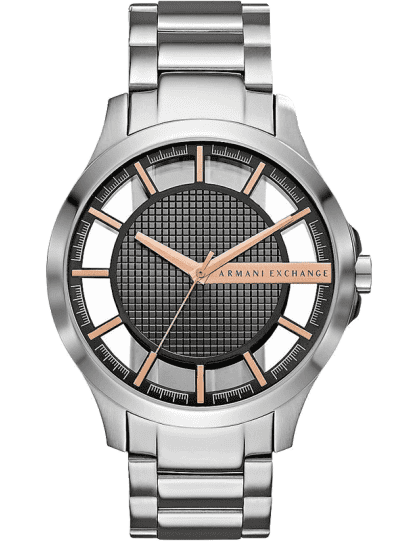 Armani deals transparent watch