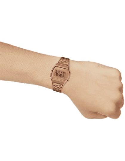 Casio rose gold watch original 2024 vs fake