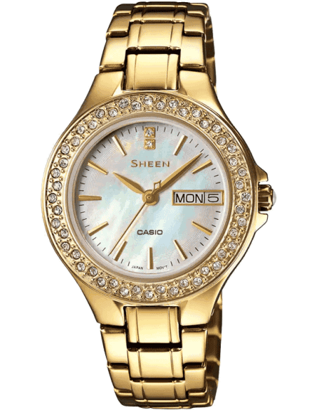 Buy Casio SX102 SHE 4800G 7AUDR Sheen Watch in India I Swiss Time H