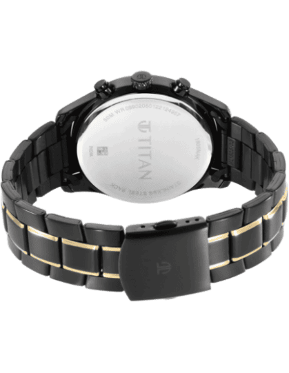 Black metal watches for hotsell ladies titan