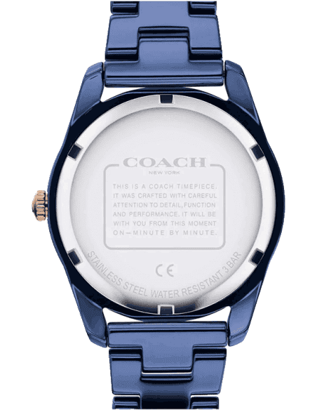 Blue coach watch hot sale