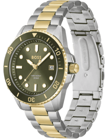 Hugo boss best sale master watch gold