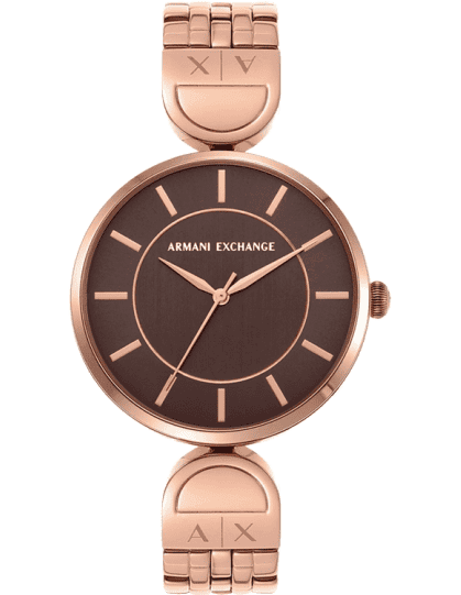 Armani exchange rose clearance gold watch