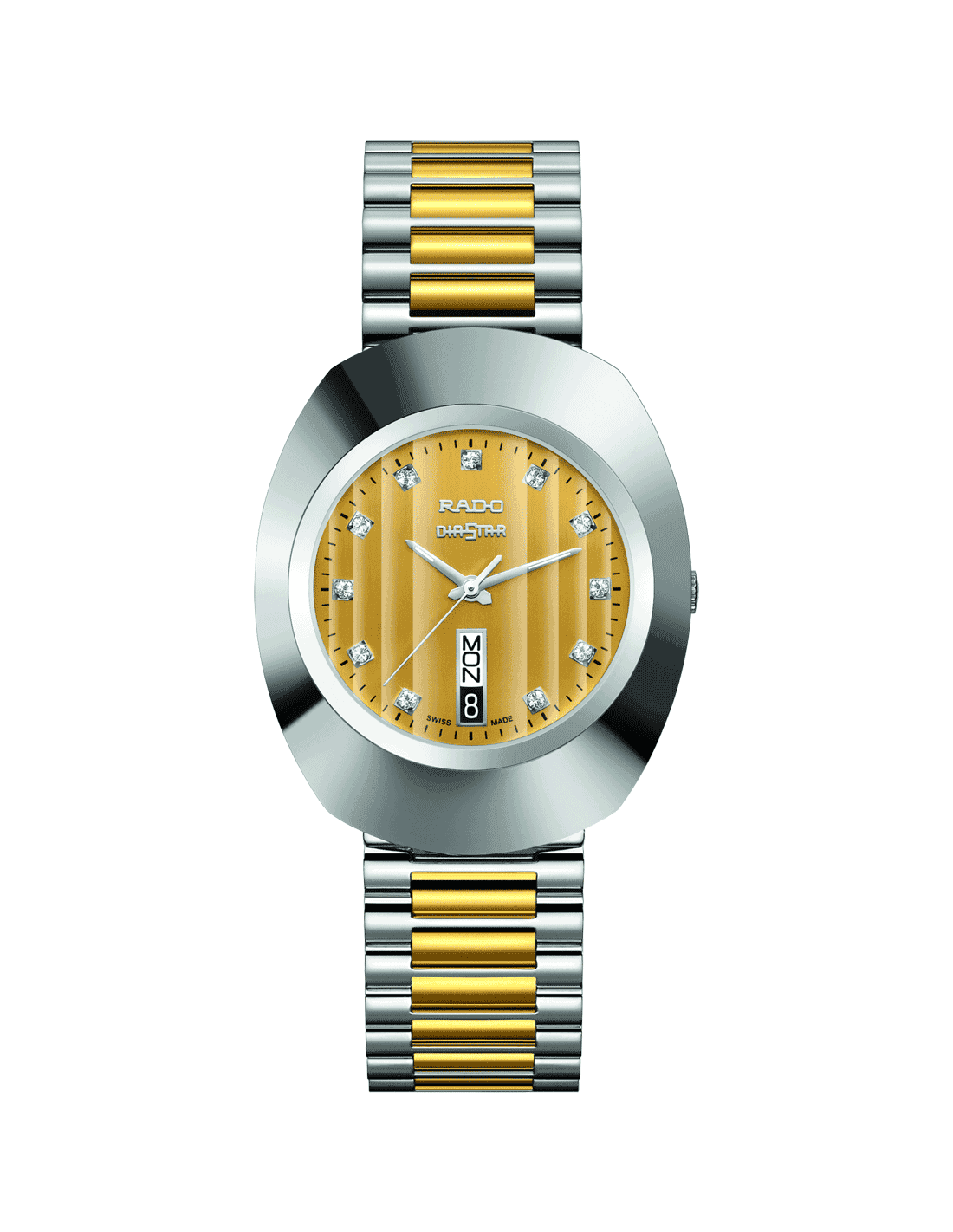 Rado The Original Automatic DiaStar Gold Dial Two-Tone Watch, R12403633 ...