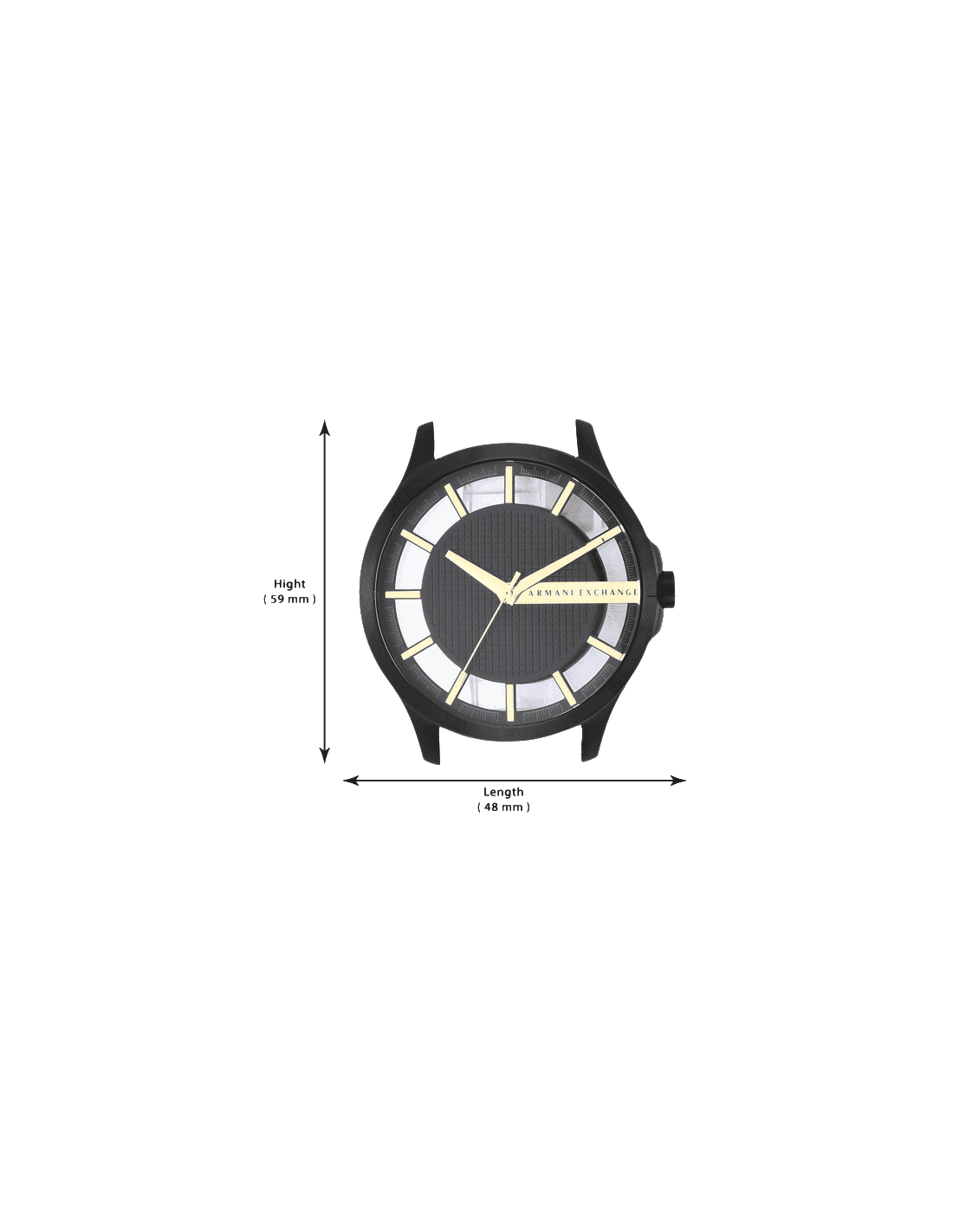 black analogue watch ax2192i